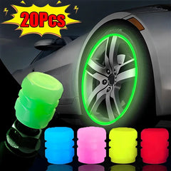 Luminous Valve Caps for Car Motorcycle Bike Wheels