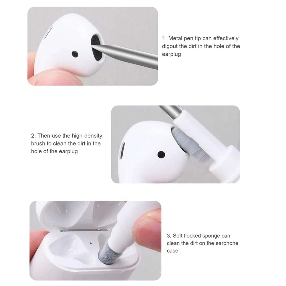Earphones Cleaning Pen Cleaning Brush Portable Bluetooth Wireless Earphone Camera Cleani detail view
