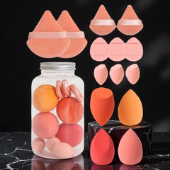 12/14Pcs Makeup Sponge Set | Cosmetic Blender Beauty Eggs and Foundation Puffs detail view