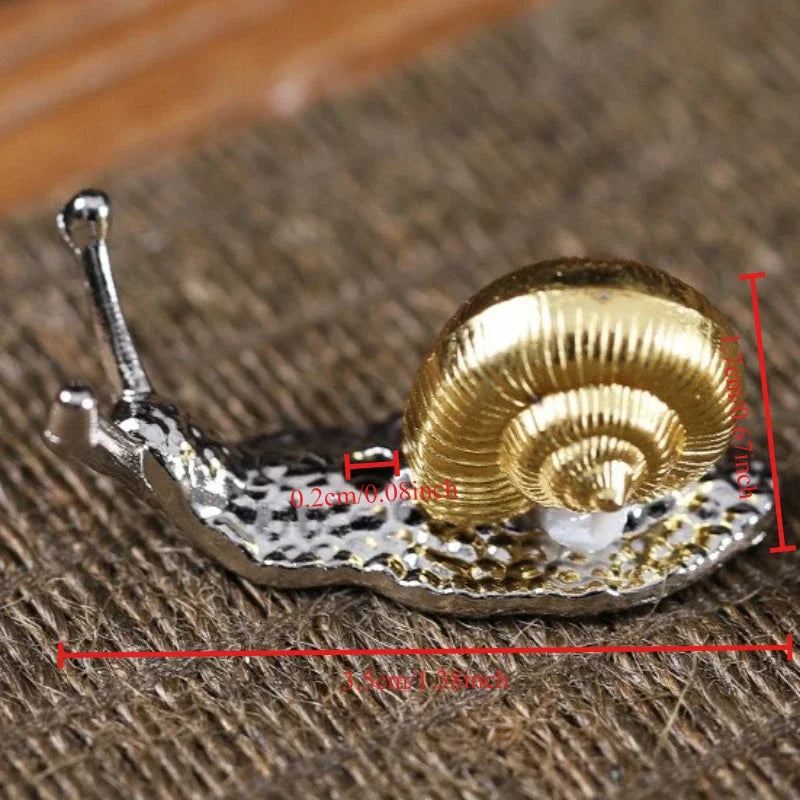 Metal Turtle Snail Shape Incense Holder | Alloy Animal Incense Burner for Home Deco additional angle