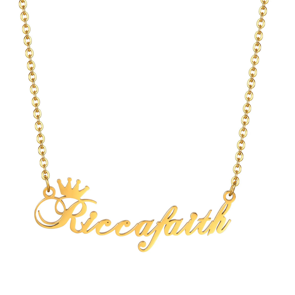 Personalized Name Necklace for Little Girl Boy | Stainless Steel Initial Customized additional angle