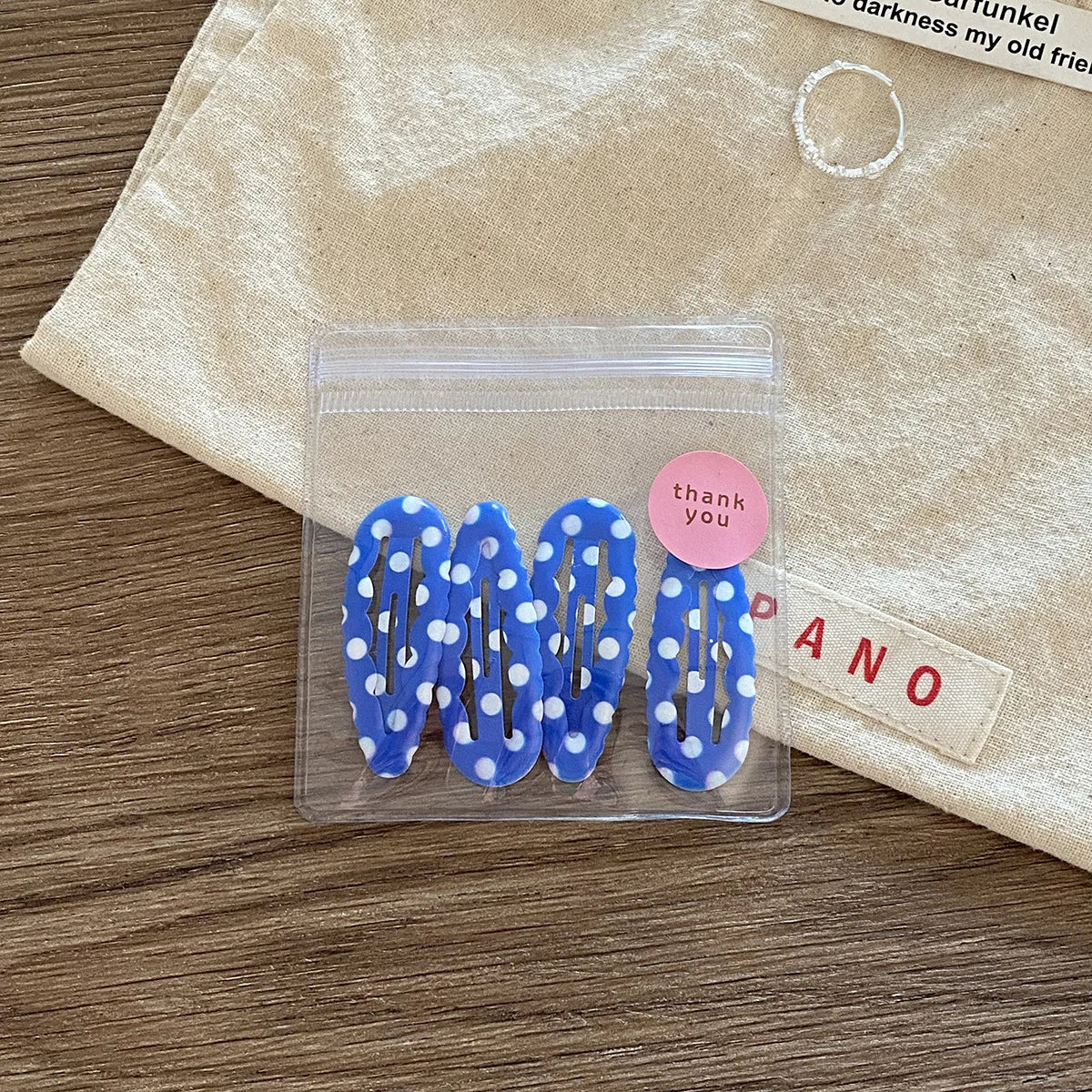 4pcs Academia Hair Clips for Children Cute Polka Dot & Plaid BB Clips Y2K School Girl Side Hair Pins Water-drop Wavy Shape Set