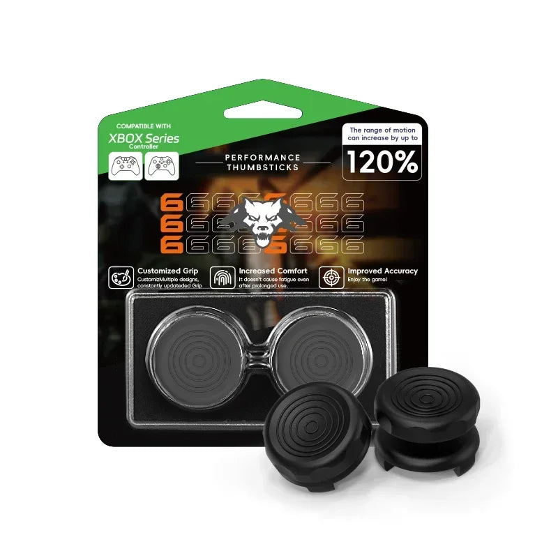 DATA FROG 2PCS High-Rise Analog Stick Cap for PS4 PS5 Xbox One Controller | FPS Preci lifestyle view