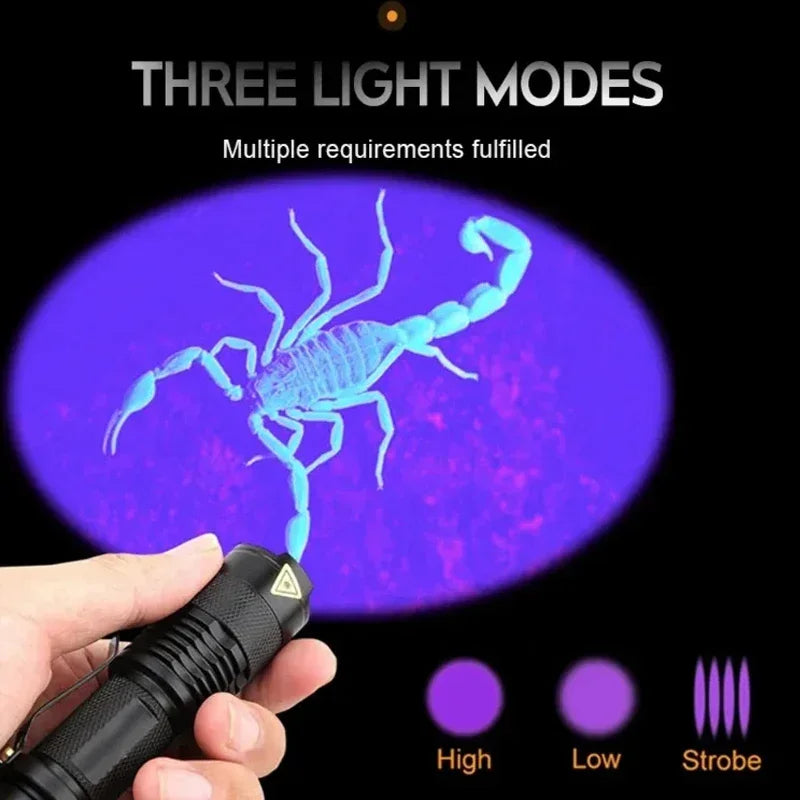 UV LED Flashlight 395nm | Ultraviolet Blacklight Detector for Pet Urine and Stains alternate view