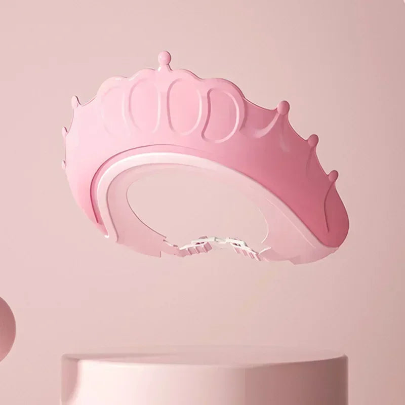Baby Shower Cap with Adjustable Eye Protection | Waterproof Bath Shampoo Visor for additional angle