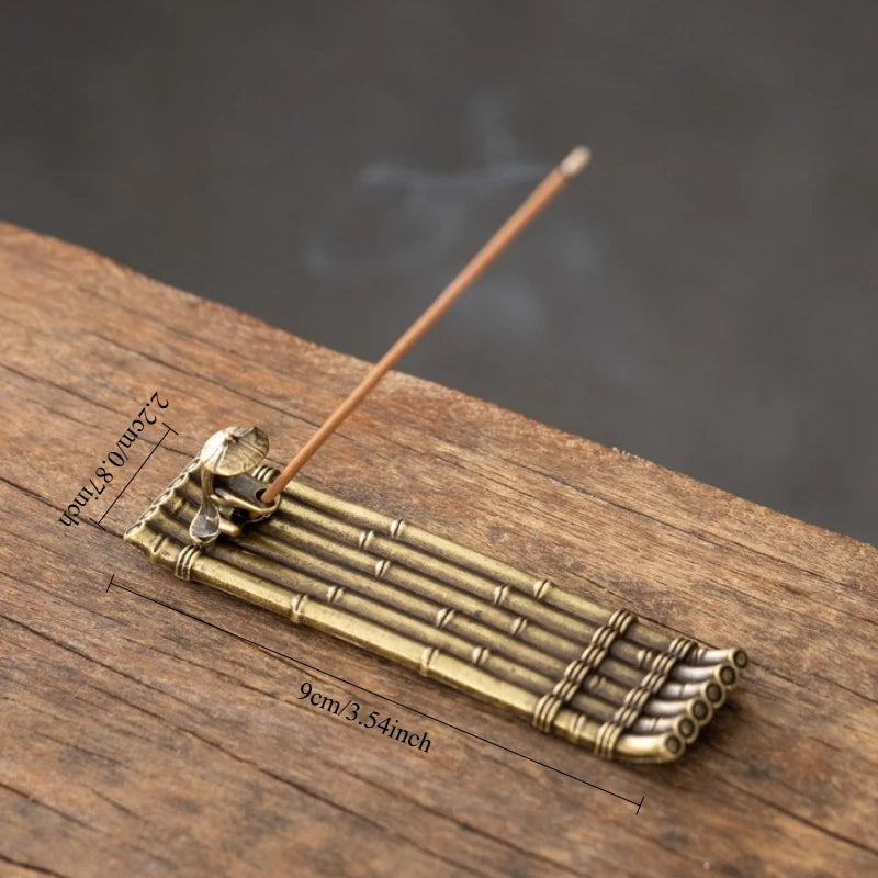 Creative Incense Holder Boat | Old Men Fishing Japanese Style Incense Stick Burner alternate view