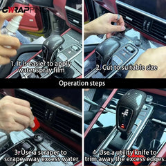 PVC Car Anti Scratch Protective Film Car Bumper Hood Paint Transparent Protection Clear Film Adhesive Stickers Auto Accessories