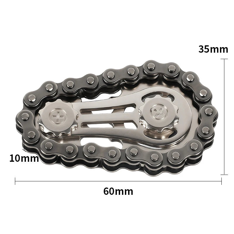 Metal Sprockets Flywheel Fingertip Gyro Fidget Spinner | Antistress Anxiety EDC Fidget T detail view