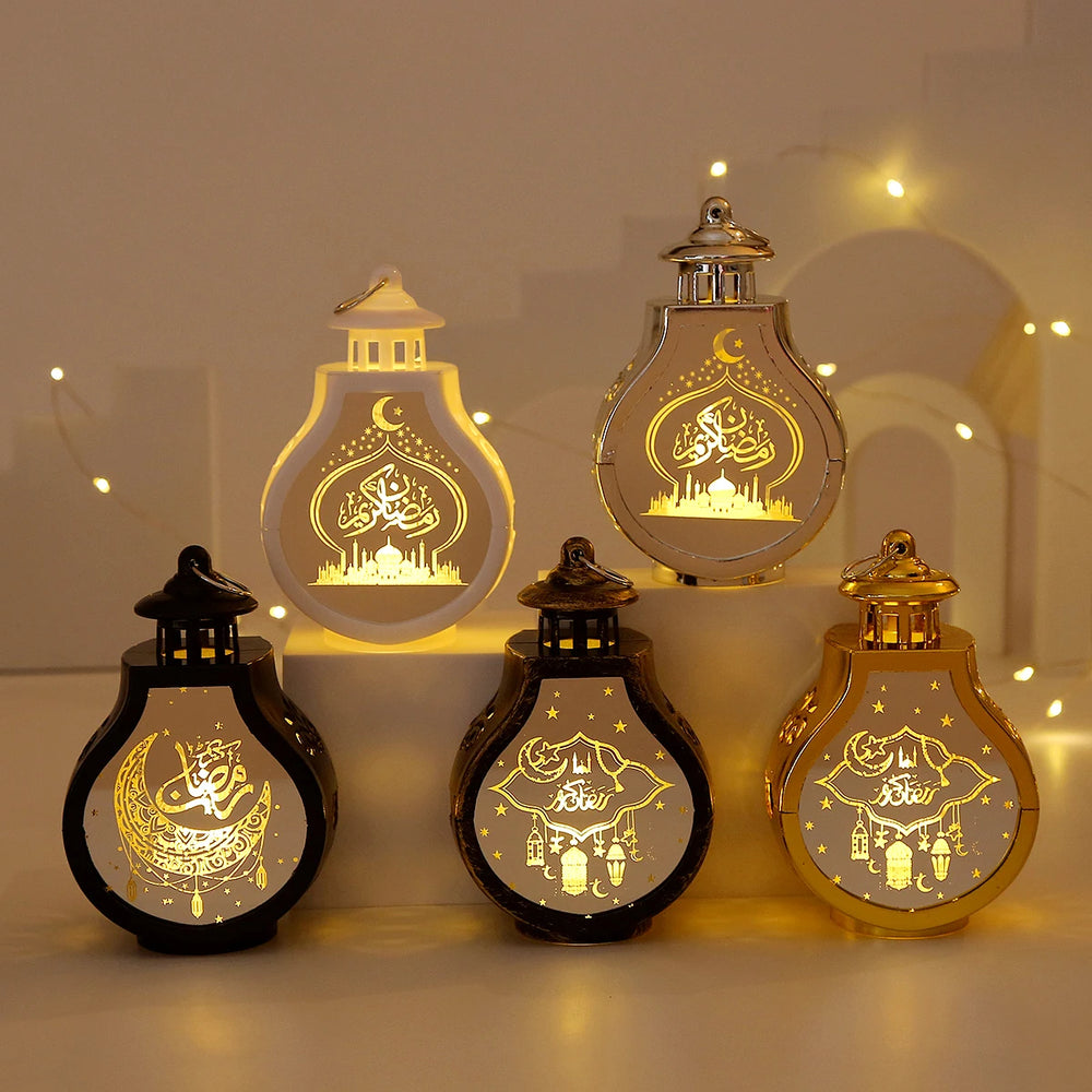 LED Star Moon Candlestick Light | Ramadan Decoration with Castle Wind Lamp alternate view