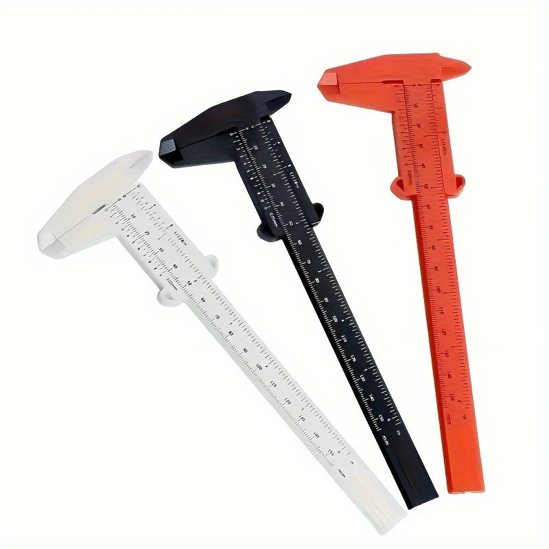 3-Pack Plastic Vernier Calipers Set | Dual Scale Measuring Tool for Precision Work additional angle