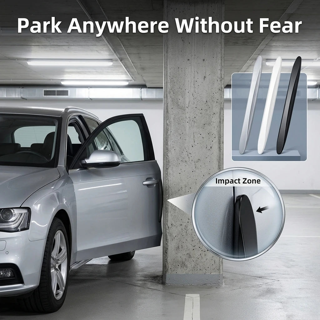 Car Door Protection Strip, Anti-Scratch Anti-Collision Silicone Edge Guard, Self-Adhesive Door Edge Protection