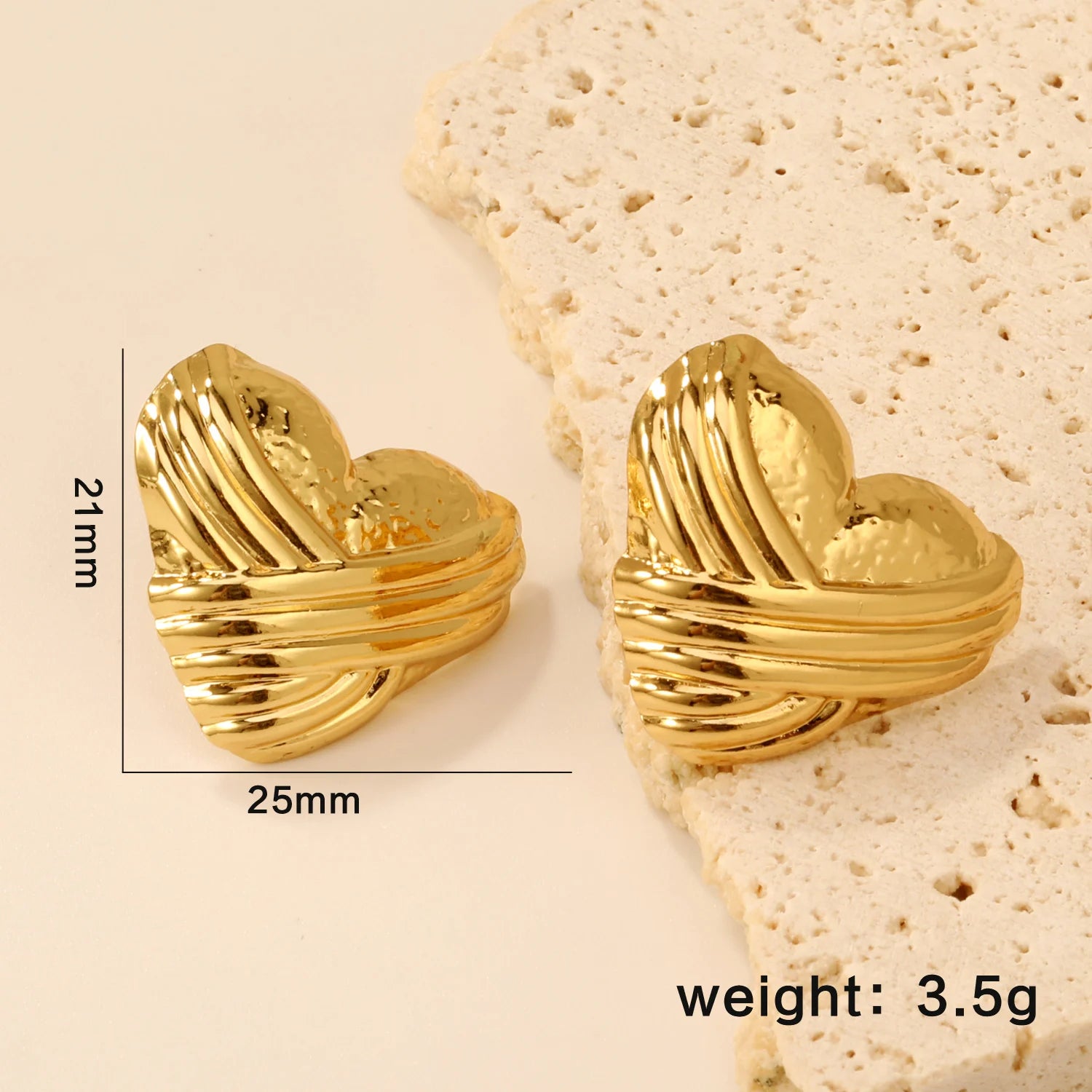 LUXUKISSKIDS Fairy Flower Earrings Stud | Gold-Plated Stainless Steel Piercing Jewelry f detail view
