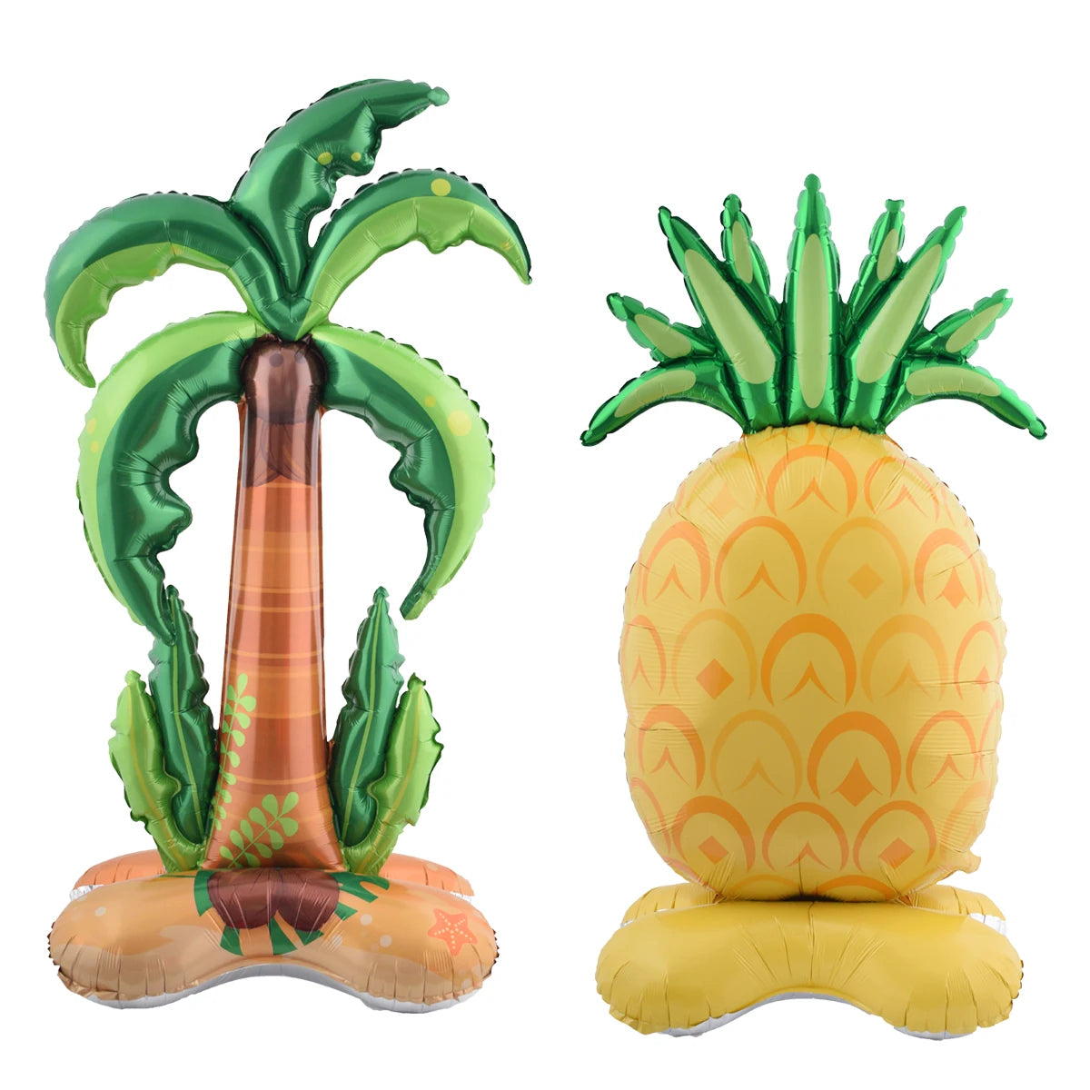150cm Stand Coconut Tree Pineapple Balloon | Hawaii Summer Party Decoration alternate view
