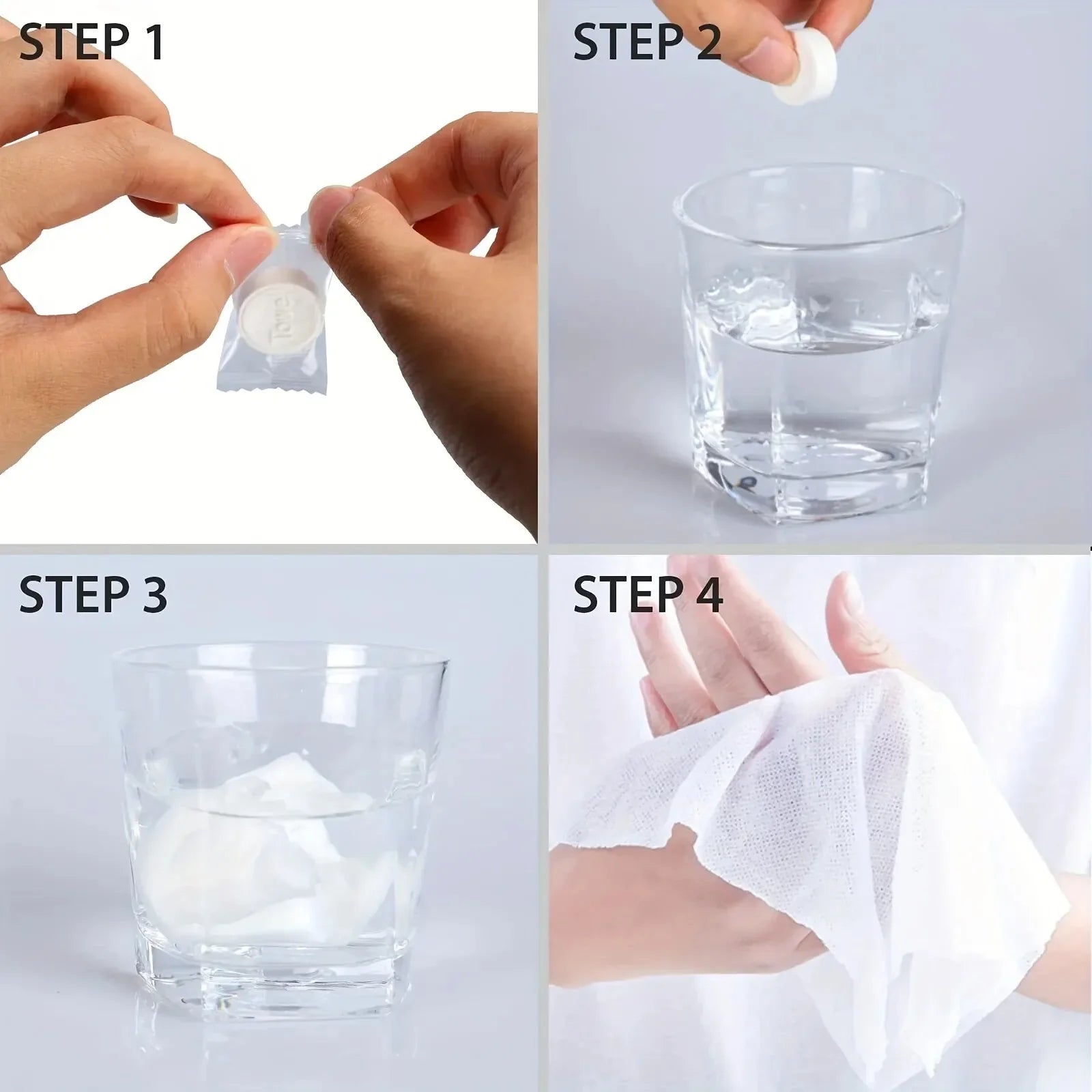 30pcs Bath Towels Portable Compressed Towel Disposable Wash Face and Cleanse Soft C additional angle