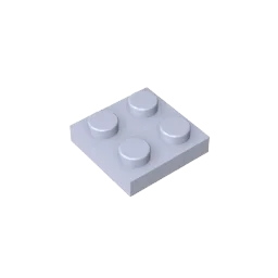 Gobricks Plate 2 x 2 Building Block | Compatible with Lego 3022 lifestyle view