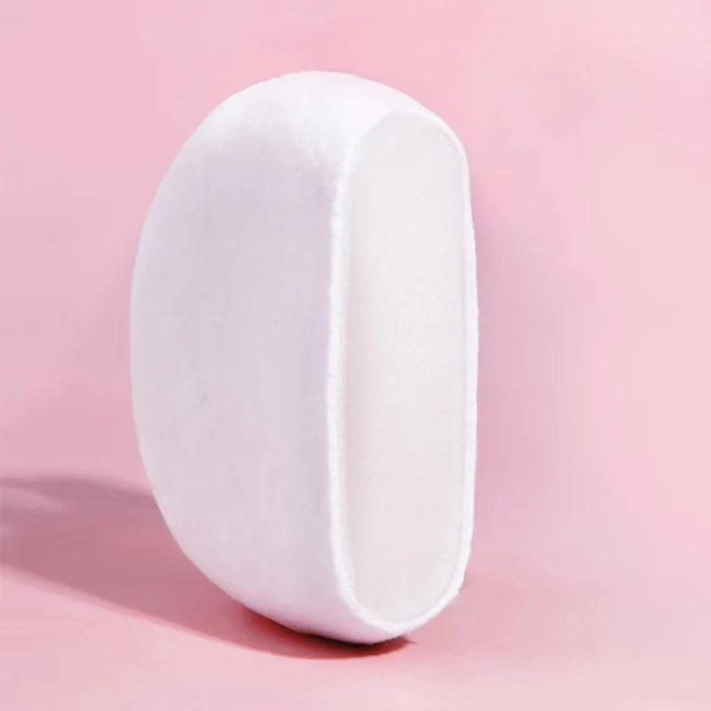Extra Large Jumbo Body Powder Puff | Smooth Cosmetic Sponge for Loose Mineral Makeup close-up view