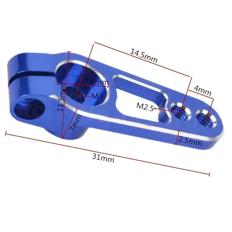25T Aluminum Alloy Metal Servo Arm M3 Single lifestyle view
