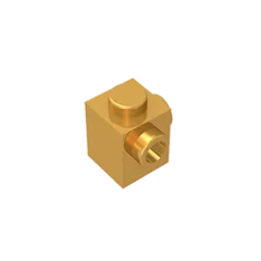 Gobricks GDS-1046 Modified Brick 1 x 1 with Studs on 2 Sides | Building Block for D additional angle