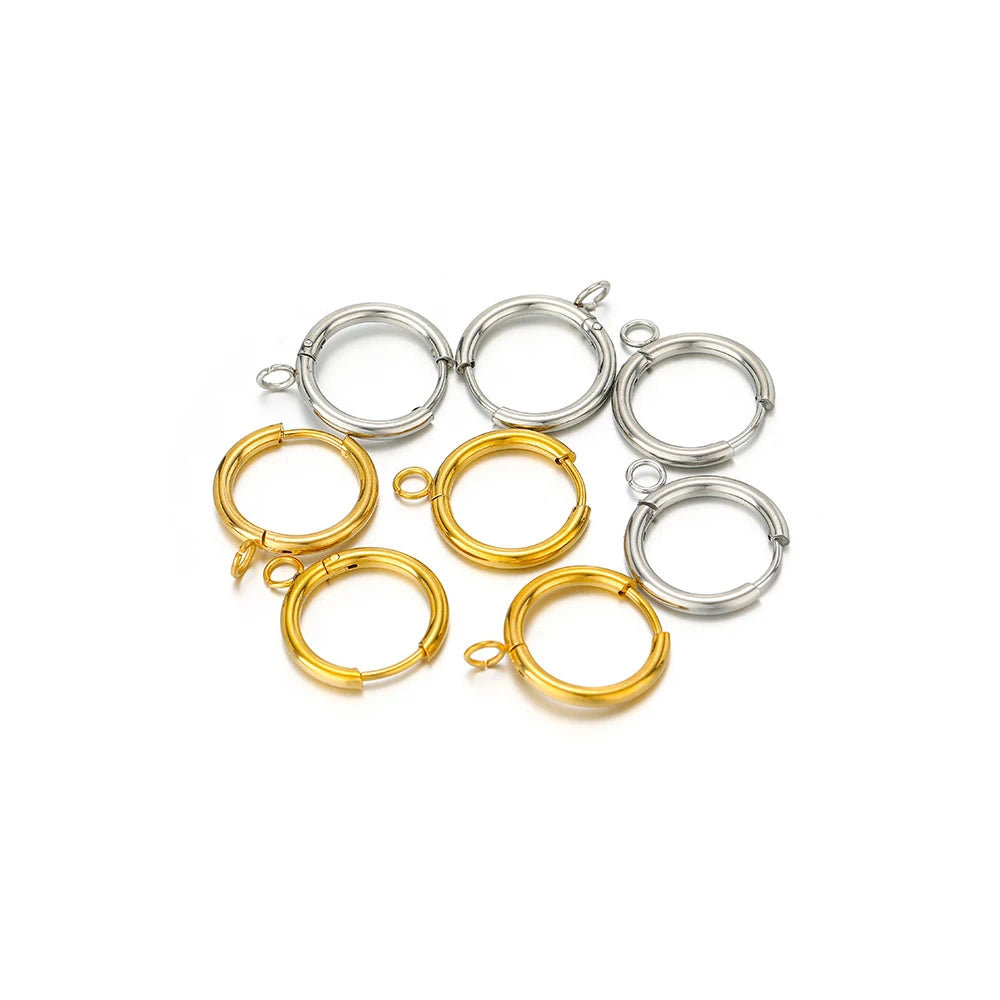Stainless Steel Gold Earring Hooks with Ear Posts and Jump Rings | DIY Jewelry Making lifestyle view