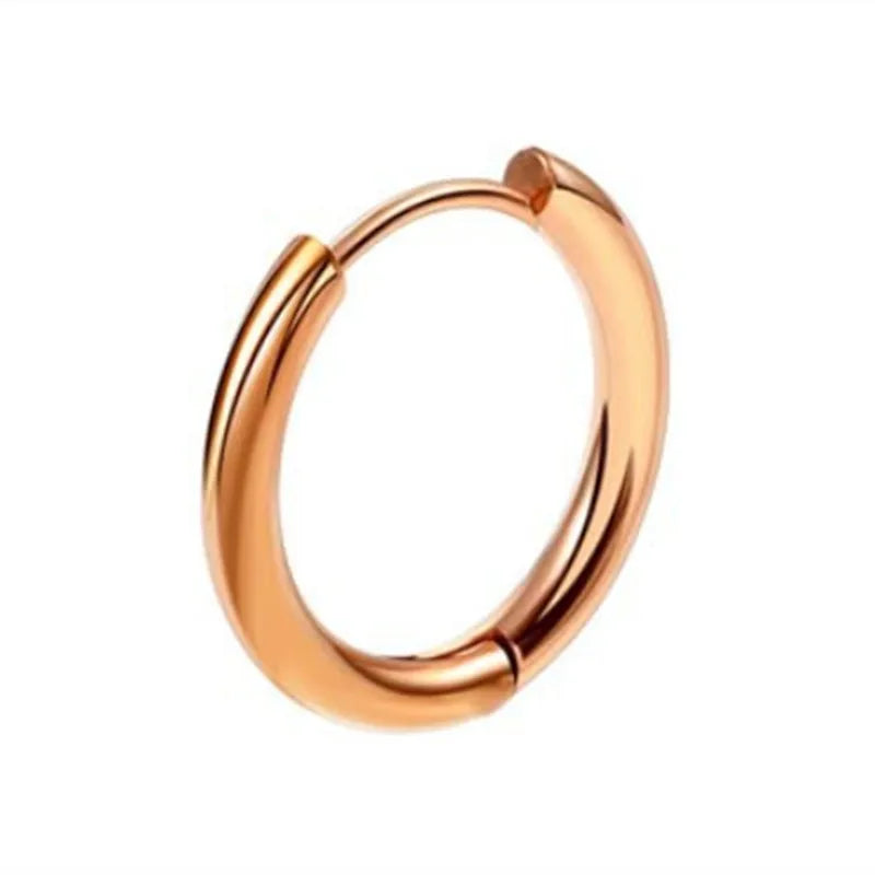 Stainless Steel Huggie Hoop Earrings | Unisex Cartilage Helix Tragus Jewelry alternate view