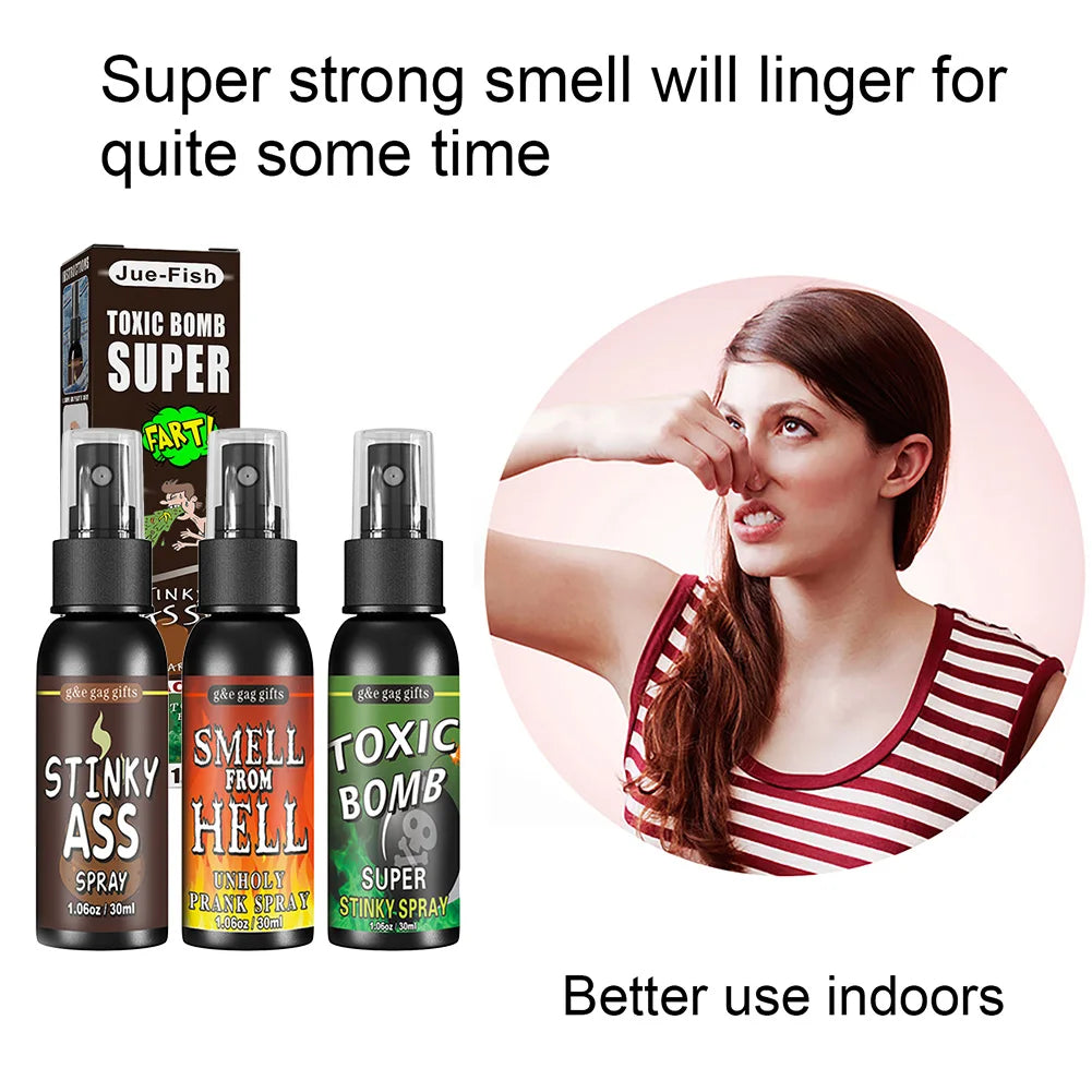 30ml Fart Gag Spray Prank Joke Plastic Liquid Fart Gag Party Supplies Stinky Fart for lifestyle view