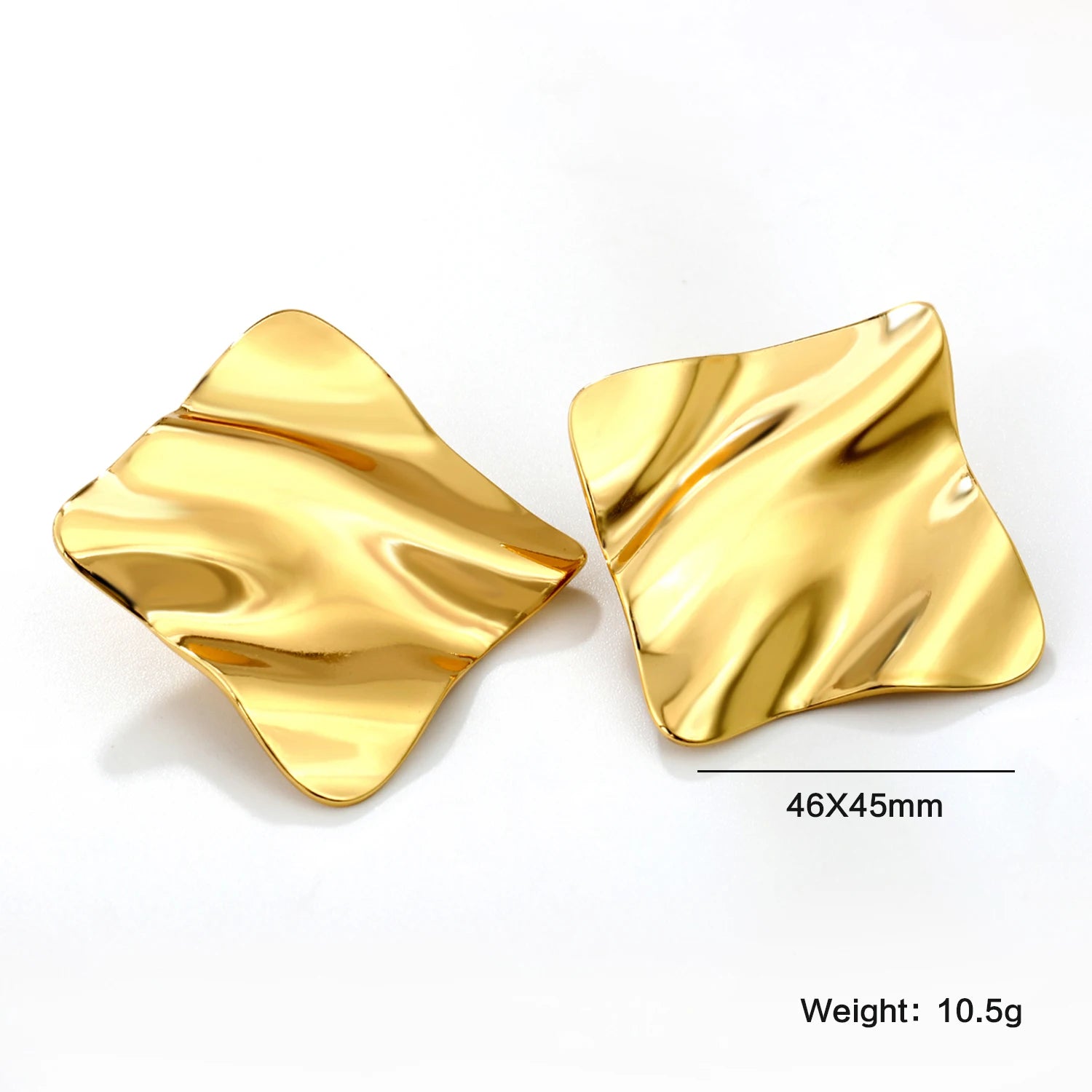 LUXUKISSKIDS Fairy Flower Earrings Stud | Gold-Plated Stainless Steel Piercing Jewelr lifestyle view