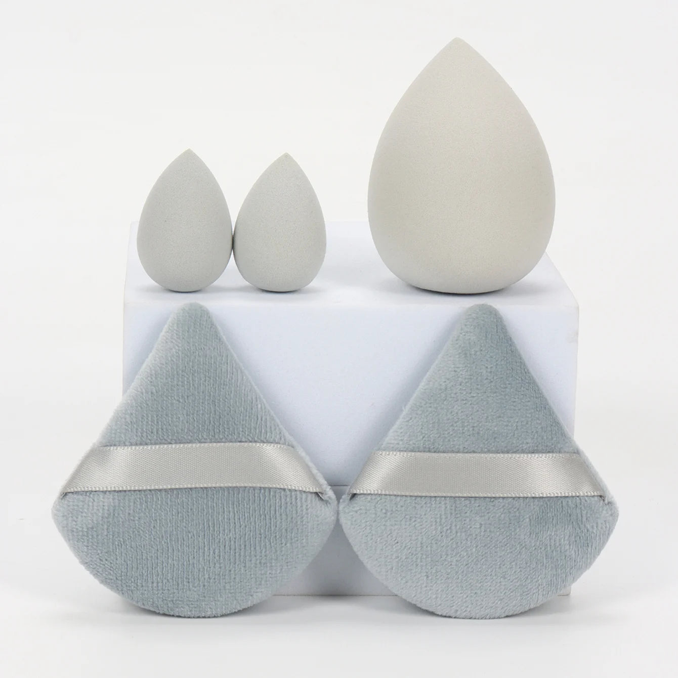 5Pcs Professional Makeup Sponge Set | Soft Polyurethane Foundation Blenders for Fla additional angle