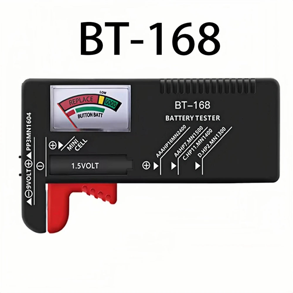 Digital Battery Capacity Tester | BT-168 PRO BT-168D Voltage Meter for AA AAA C D 9V Cel detail view