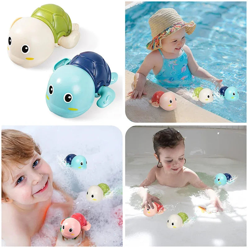 Baby Bath Toys Bathing Cute Swimming Turtle Whale Pool Beach Classic Chain Clockwork Wat detail view
