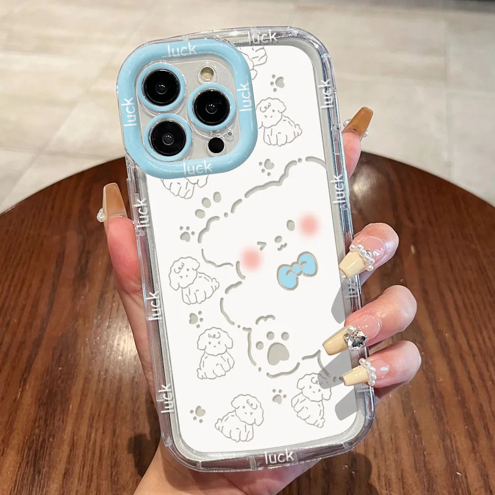 Cut Cat Aninal Phone Case For iPhone 15 Funda iPhone 16 17 Pro Max 11 13 14 12 7 8 additional angle