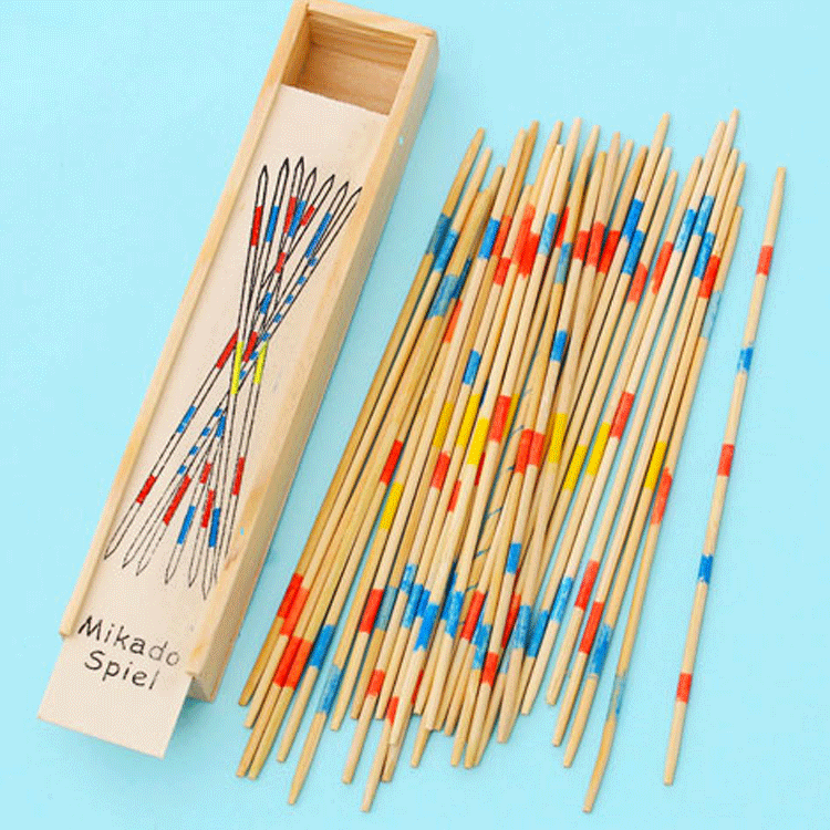 Wooden Pick-Up Sticks Game – Classic Educational Multiplayer Toy - Onlytenbucks.com