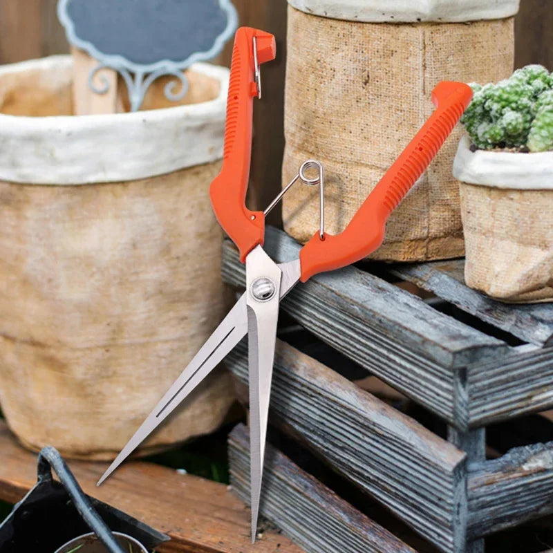 Grape Scissors Pruning Shears | Professional Stainless Steel Garden Tool additional angle