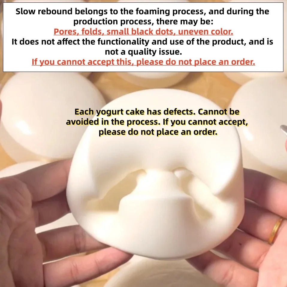 Taba Squishy Yogurt Cake Bread Squeeze Toy Soft Stress Relief Slow Rising Sensory Fidg close-up view