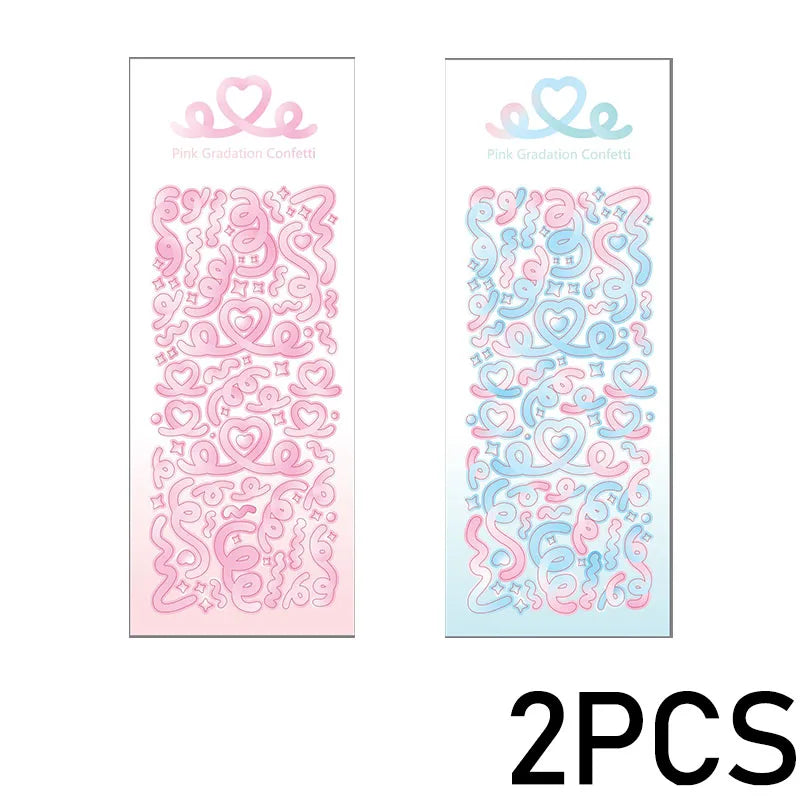 1PCS New Cute Deco Stickers Photocard Decor Kawaii Decorative Scrapbooking Decorative close-up view