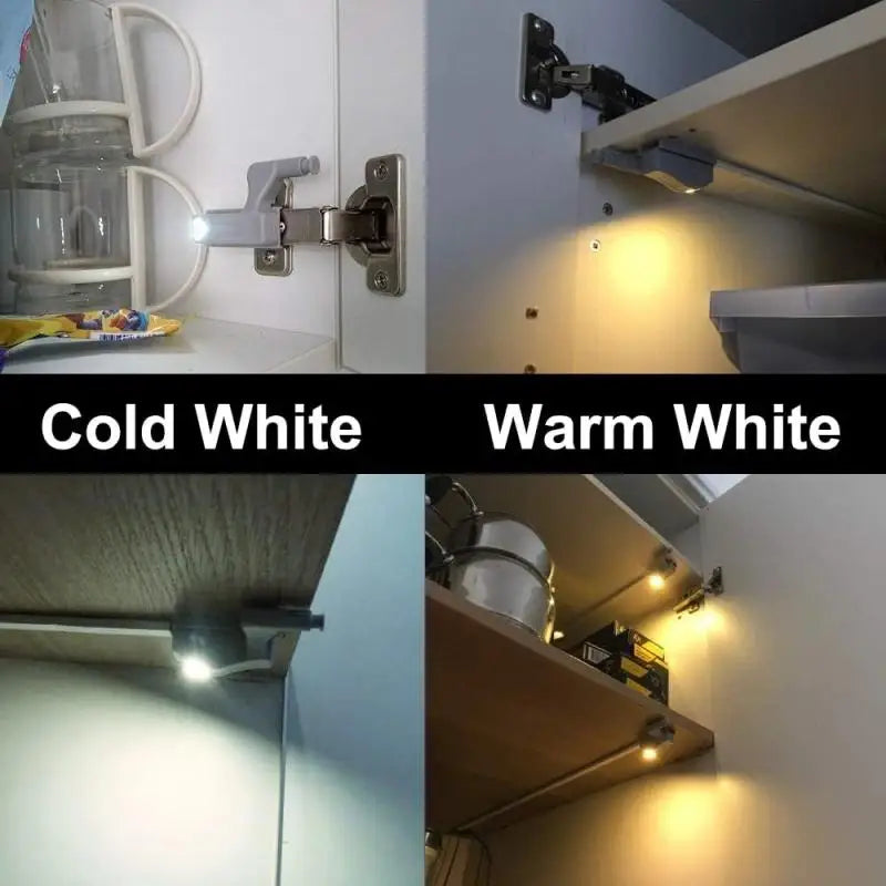 10-1PC LED Inner Hinge Lamp | No Battery Under Cabinet Lights with Auto Sensor additional angle