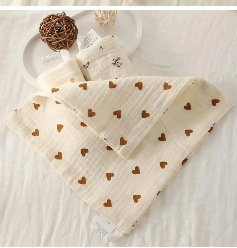 3/5 Pieces of Gauze Square Towels | Soft Cotton Baby Burp Cloths and Handkerchiefs alternate view