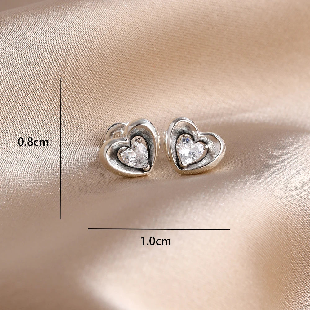2026 New Hot Sale Blue Zircon Earrings for Women with European and American Style Fas lifestyle view