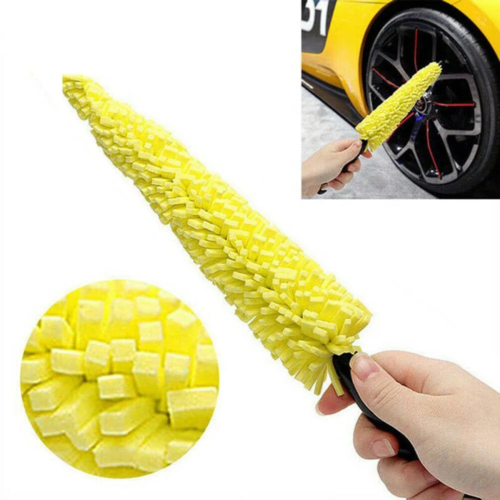 1pcs Effortlessly Clean Your Car Wheels with this Tire Rim Cleaning Tool additional angle
