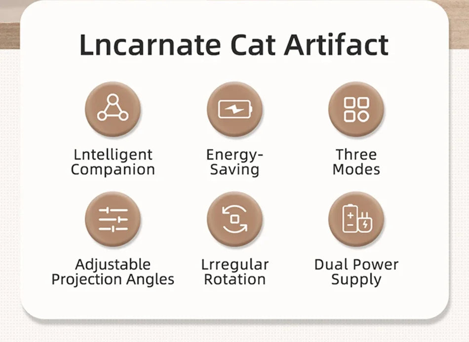 Automatic Cat Laser Toy – Rechargeable Interactive