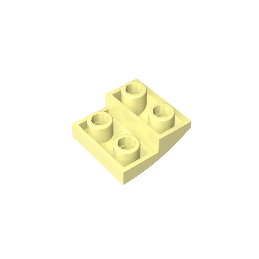 Gobricks GDS-1270 Slope, Curved 2 x 2 Inverted | Compatible with Lego 32803 Building Blo detail view