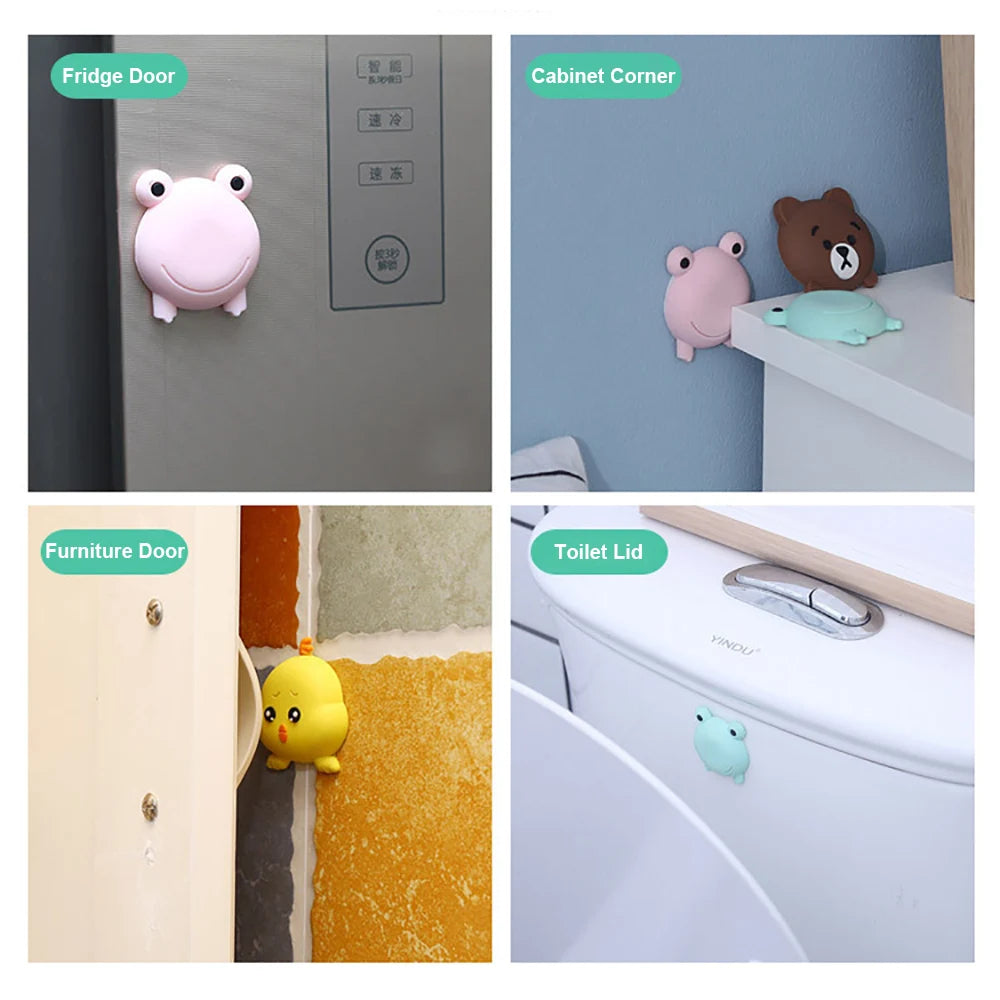 Mute Door Stopper Wall Protector Sticker | Silent Shock Absorber Pad additional angle