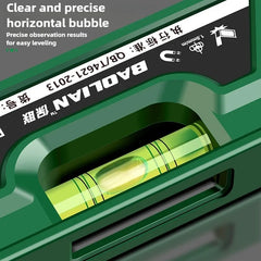 Three Bubble Level Ruler 0° 45° 90° 230mm Mini Horizontality Gauge Shockproof Magnetic close-up view