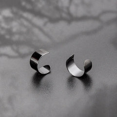 6pairs Punk Mens Strong Magnet Magnetic Ear Stud Set Non Piercing Earrings Fake Cross close-up view
