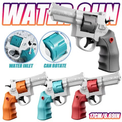 Revolver Water Gun Toys | Summer Outdoor Beach Pool Toy for Kids close-up view