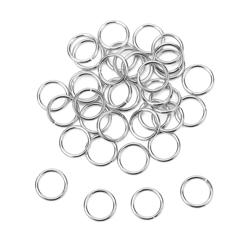 Open Jump Rings 4/5/6/8/10mm Split Rings Connectors Necklace Bracelet Jewelry