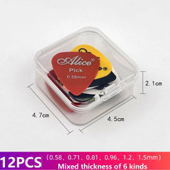 Alice 12/24/50/100 Pcs Mixed ABS Guitar Picks, Multicolor Premium Plastic Plectrum for E detail view