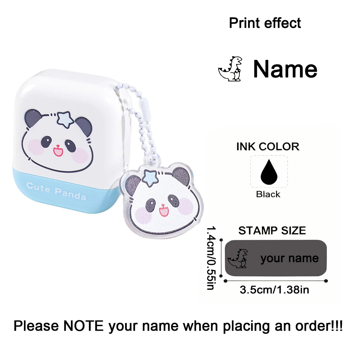 Custom Name Stamp for Clothes and School Uniforms | Personalized Belongings Marker close-up view