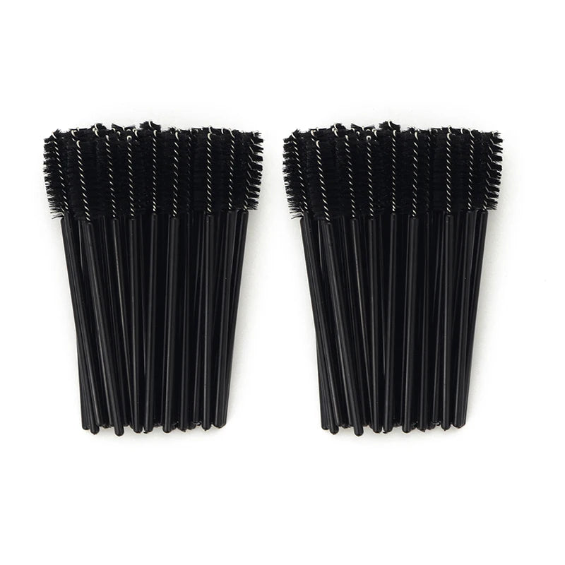 ANNAFRIS 50Pcs Eyelash Brush Soft Head Spiral Crystal Eyebrow Brush Lash Extension additional angle