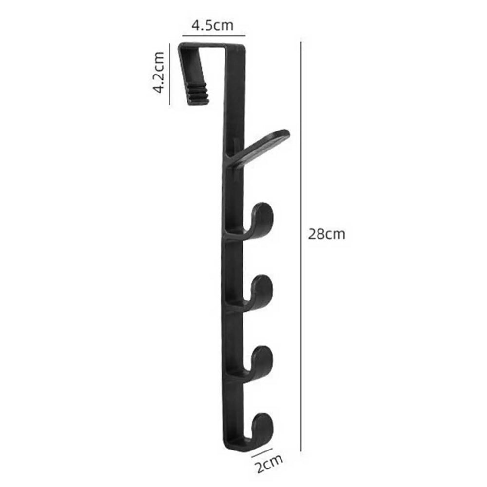 Home Organizer Rack Hook Behind the Door Clothes Coat Hat Towel Hanger Bedroom Bath additional angle