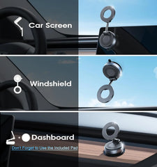 Folding Magnetic Phone Holder 360° Rotation Desk Car Windshield